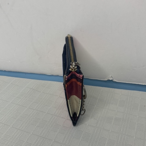 Kate Spade New York Laurel Way Bitsy Card Case W/Keyring Bonita Stripe - Picture 4 of 8